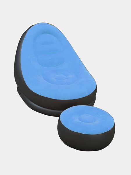 Elektr nasos bilan jihozlangan shishiriladigan dam olish divani va pufigi